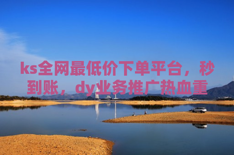 ks全网最低价下单平台，秒到账，dy业务推广热血重燃！