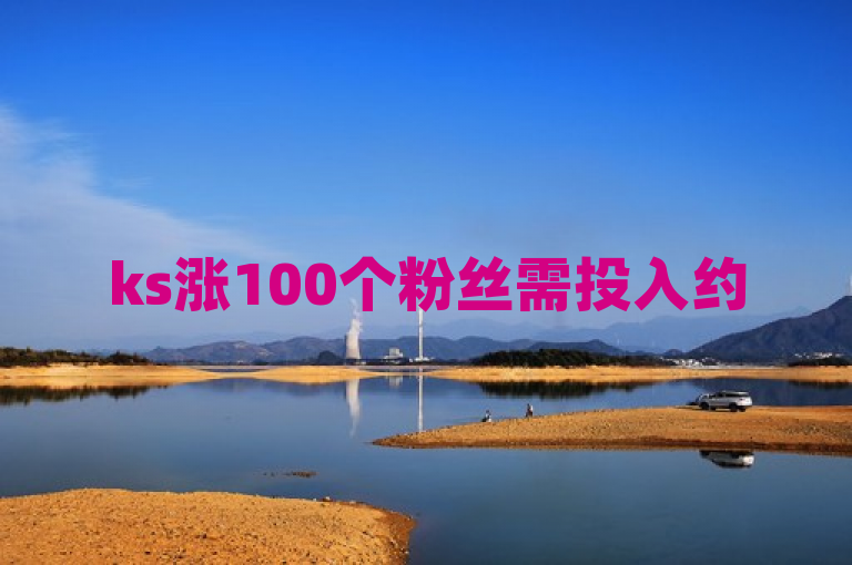 ks涨100个粉丝需投入约50元，具体费用视推广方式和效果而定。