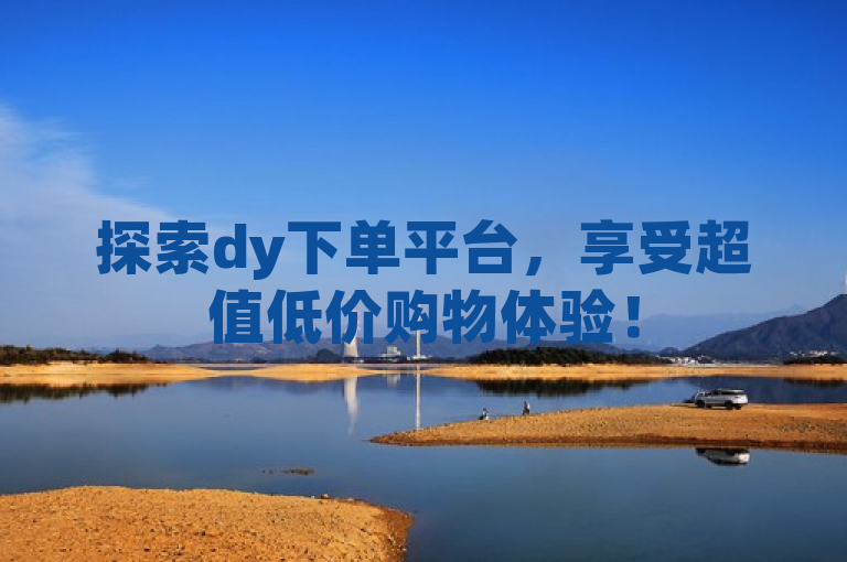 探索dy下单平台，享受超值低价购物体验！