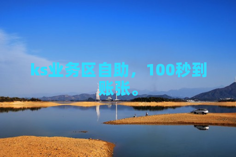 ks业务区自助，100秒到账张。