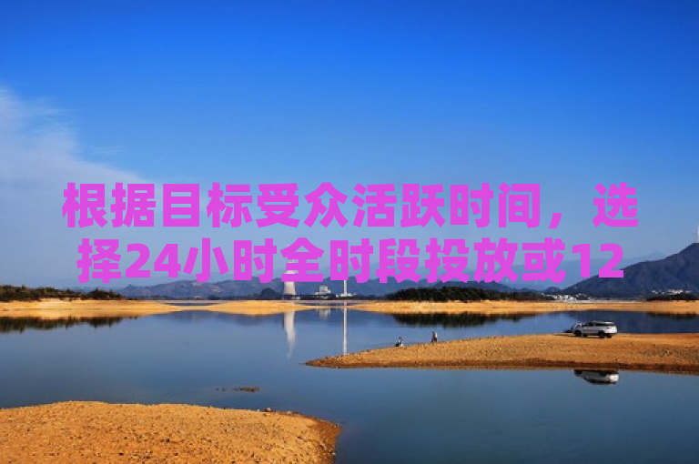 根据目标受众活跃时间，选择24小时全时段投放或12小时集中投放以优化效果。