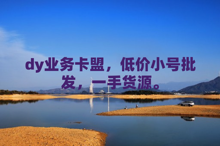 dy业务卡盟，低价小号批发，一手货源。
