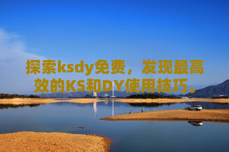 探索ksdy免费，发现最高效的KS和DY使用技巧。