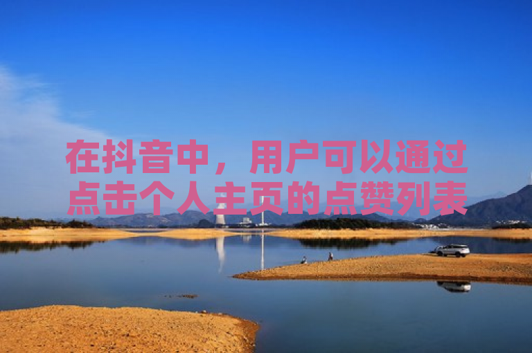 在抖音中，用户可以通过点击个人主页的点赞列表来查看自己点过的所有赞。