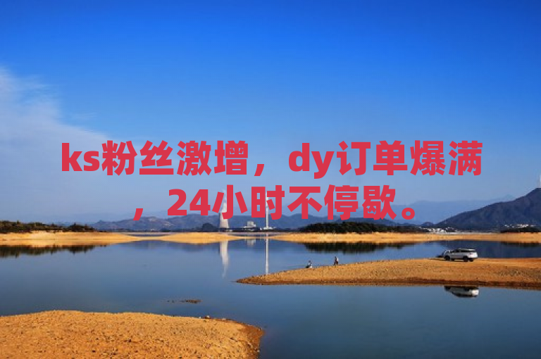 ks粉丝激增，dy订单爆满，24小时不停歇。