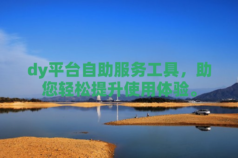 dy平台自助服务工具，助您轻松提升使用体验。