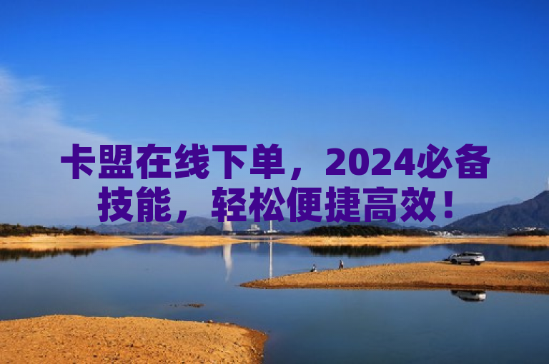 卡盟在线下单，2024必备技能，轻松便捷高效！