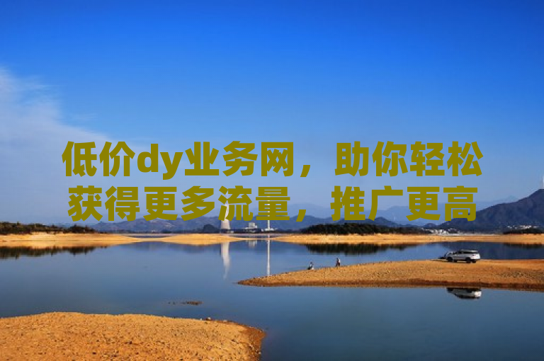 低价dy业务网，助你轻松获得更多流量，推广更高效！